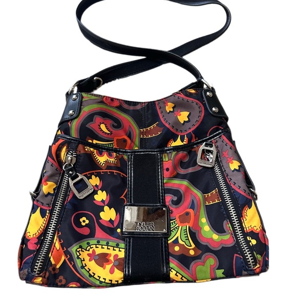 Vintage Tyler Rodan Multicolor Paisley Crossbody Bag - Picture 2 of 16